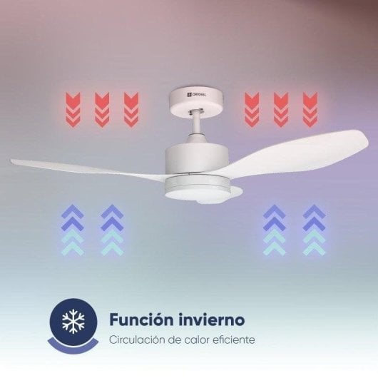 Origial AIRBLISS CEILING 25WW WIFI Ventilador de Techo 106cm Motor DC 25W con Luz y WiFi Blanco