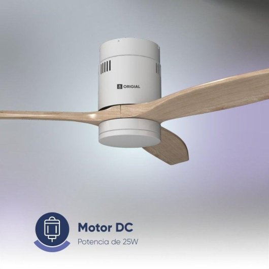 Ventilatore da Soffitto con Luce Origial AIRBLISS CEILING 25W 132cm 6 Velocità Motore DC Wi-Fi Telecomando