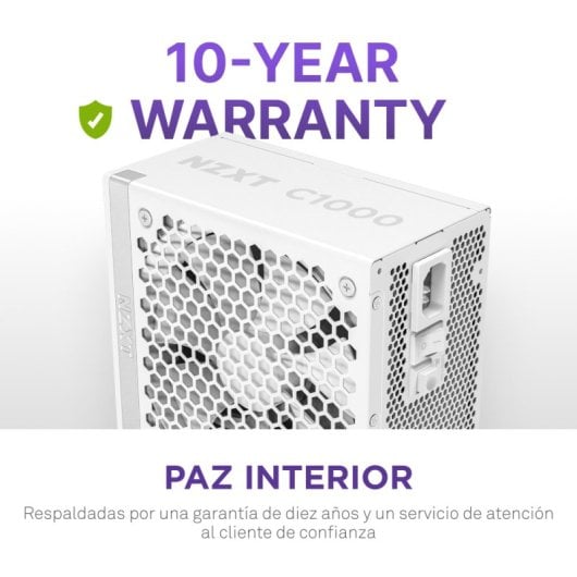 NZXT C1000 Gold ATX 3.1 PCIe 5.1 1000 W 80 Plus Gold Modulaire Blanc