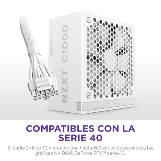 NZXT C1000 Gold ATX 3.1 PCIe 5.1 1000 W 80 Plus Gold Modulaire Blanc