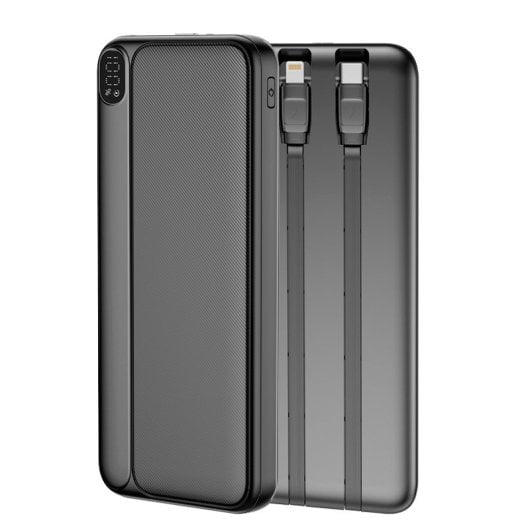 Cool Grip Universal Externer Akku Powerbank 10.000 mAh USB-C / Lightning Schwarz
