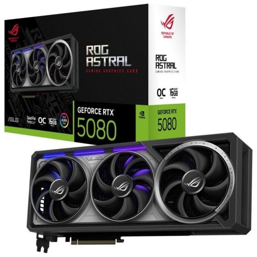 Tarjeta-gráfica-Asus-ROG-Astral-GeForce-RTX-5080-OC-16GB-GDDR7-Reflex-2-IA-RTX-DLSS4.5-Ray-Tracing-avanzado