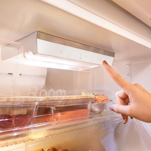 Frigorífico Dos Puertas Cecotec Bolero CoolMarket 2D 348 NF Inox Total No Frost 170cm 348L E Inox Puerta Reversible