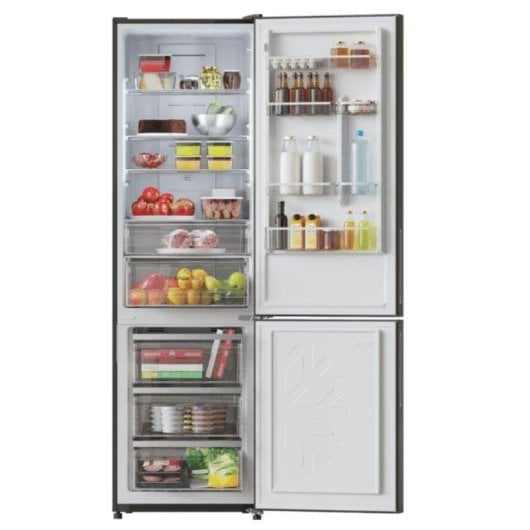 Frigorífico Combi Cecotec Bolero Coolmarket 02151 Total No Frost 200cm 356L E Negro Display Door