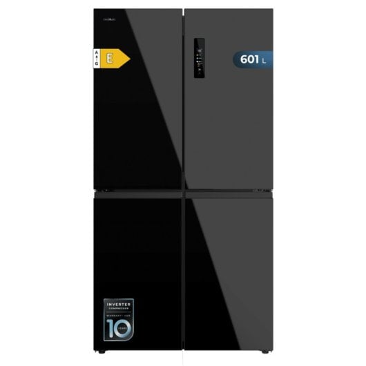 Kühlschrank Cecotec Bolero CoolMarket 4D 601 Black Glass 601L NoFrost Inverter Display