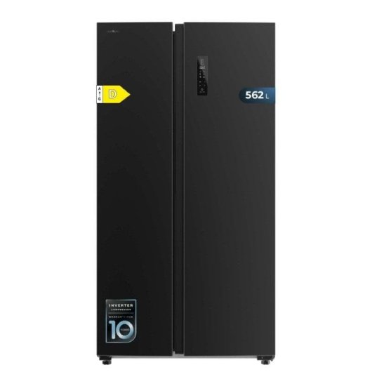 Frigorifero Americano Cecotec Bolero CoolMarket SBS 562 Total No Frost 177cm 562L D Nero Display LED