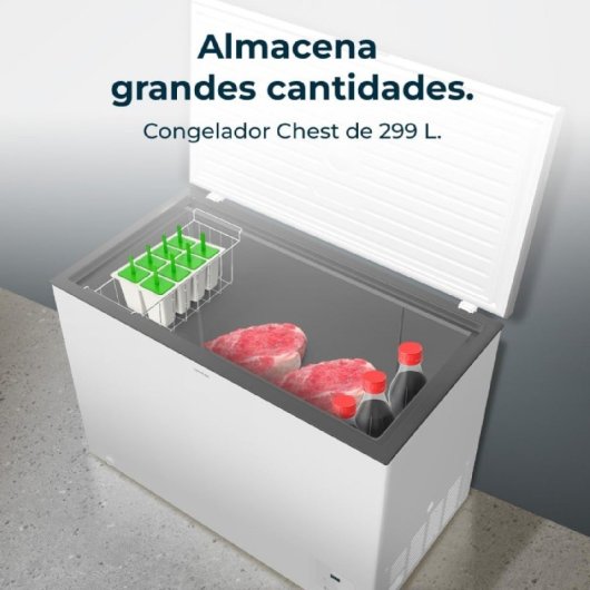 Cecotec Bolero Coolmarket Chest 299 Congelador Horizontal E Blanco