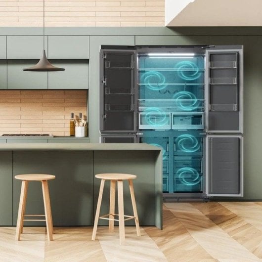 Cecotec Bolero Coolmarket 4d 466 Sbi Frigorífico Americano Nofrost 466L E Inox