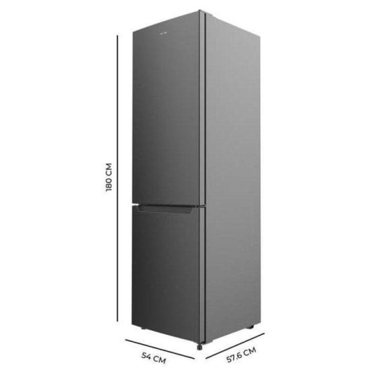 Frigorífico Combi Cecotec Bolero Coolmarket Combi 250 Total No Frost 180cm 250L E Inox