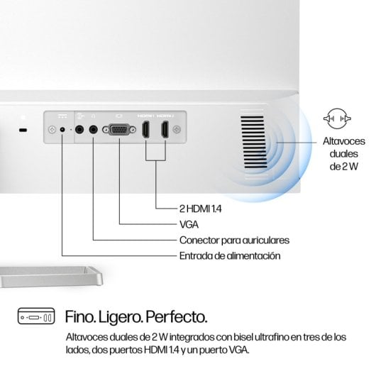 Moniteur FHD HP série 5 27 pouces avec haut-parleurs - 527sa