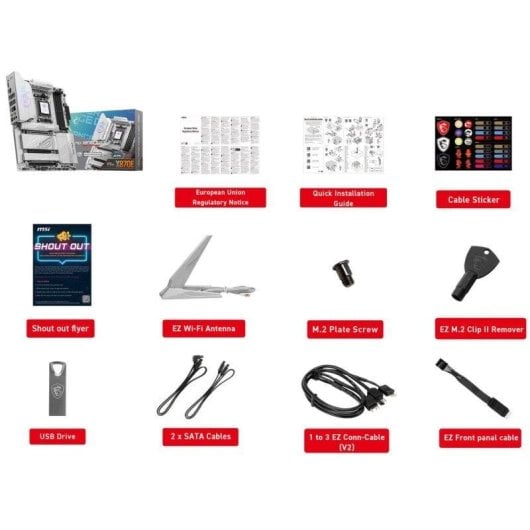 Carte mère MSI MPG X870E EDGE TI WIFI X870E Socket AM5 DDR5 ATX WiFi 7 PCIe 5.0 USB 40Gbps RAID