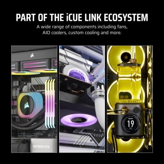 Corsair iCUE LINK LX120-R RGB Pack Triple Ventilador Suplementario PWM 120mm Blanco