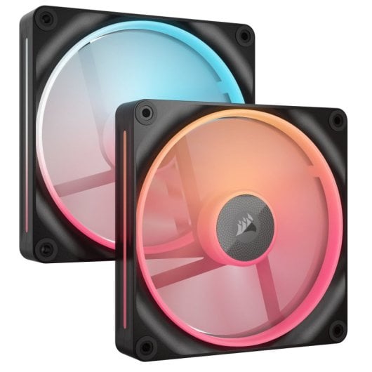 Corsair iCUE LINK LX140-R RGB Pack Duas Ventoinhas Suplementares PWM 140mm Pretas