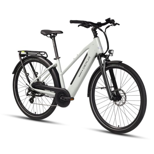 Vélo Électrique Deruiz Quartz M Cityrad 2025 28" 483wh Portée maximale de 121km Gris