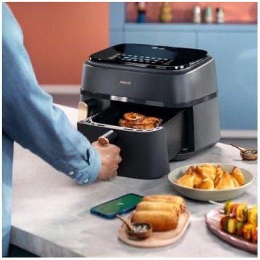 Airfryer Philips Serie 3000 NA352/00 Dubbele Mand 9L 2750W XL