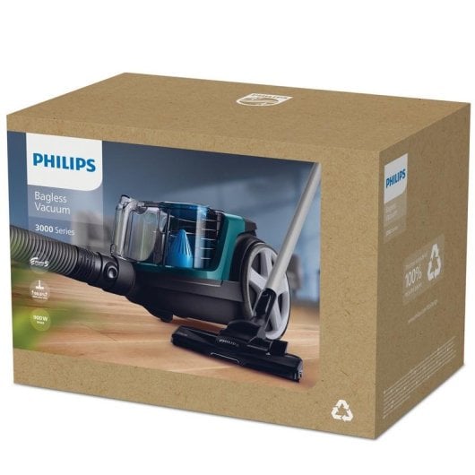Aspiradora trineo Philips PowerPro Compact FC9334/09 900W Filtro HEPA depósito 1,5L