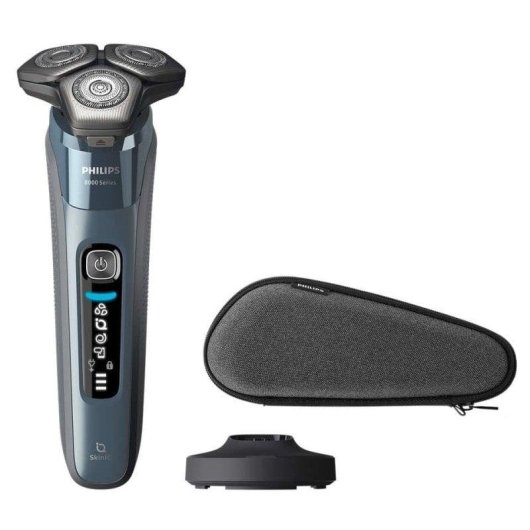 Rasoio Elettrico Viso Philips Shaver Series 8000 S8692/35 Senza Filo 50min Funzionamento a Umido 3 Testine Ricarica Rapida