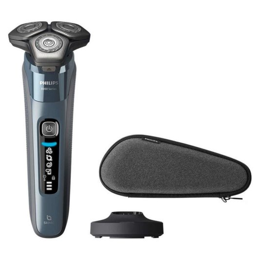 Rasoio Elettrico Viso Philips Shaver Series 8000 S8692/35 Senza Filo 50min Funzionamento a Umido 3 Testine Ricarica Rapida