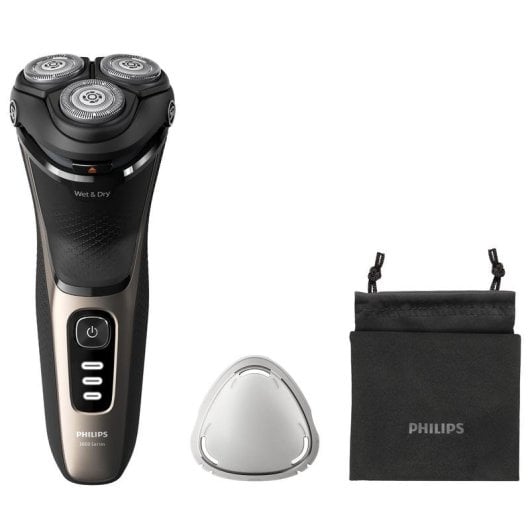 Akkurasierer Philips S3242/12 Rotation Wet & Dry 60min Schwarz Gold