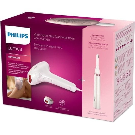 Depilatore luce pulsata Philips Lumea Advanced BRI921/00 rosa bianco IPL skin sensor