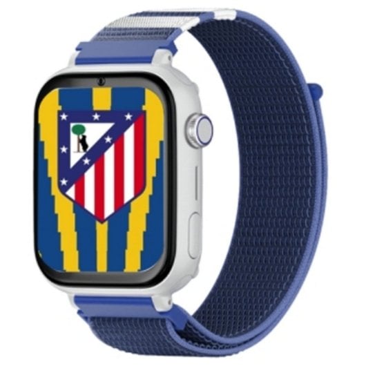 SaveFamily Plus Smartwatch Ed. Atlético de Madrid Weiß-blaues Stoffarmband Enthält keine SIM