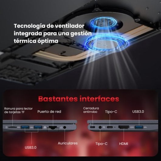 Vanwin Portátil Intel Core i5-8210Y/16GB/512GB SSD/16.1"