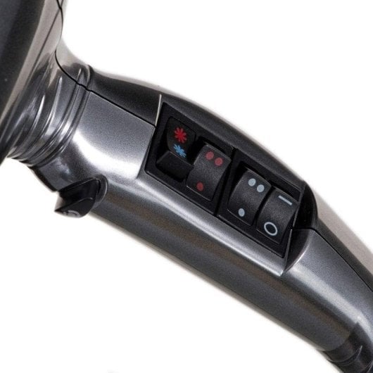 Professioneller Ionen Föhn BaByliss Pro Digital 2200W 3 Temperaturstufen 2 Geschwindigkeiten Zubehör Silber