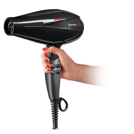 Professioneller Föhn BaByliss Excess-HQ 2600W 6 Temperaturstufen 6 Geschwindigkeiten Ionen Schwarz
