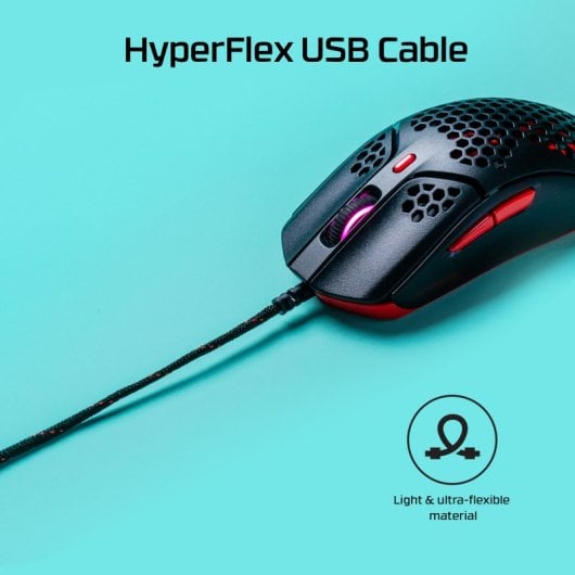 HyperX Pulsefire Haste Rato Gaming Ótico USB 16000 DPI Preto