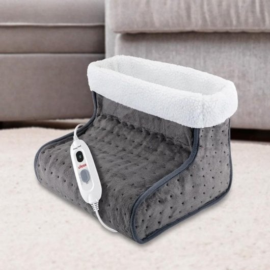 Ufesa Flexy Heat BM Elektrische Wärme-Stiefel, 100W, Einheitsgröße bis Größe 47, Braun/Weiß