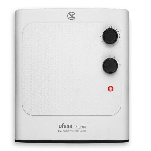 Ufesa Sigma Calefactor con Función de Ventilación y Termostato Regulable 1800W Blanco