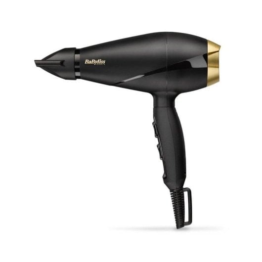 Phon Professionale BaByliss 6704E 2000W 2 Temperature 2 Velocità AC Speed Pro Nero Oro