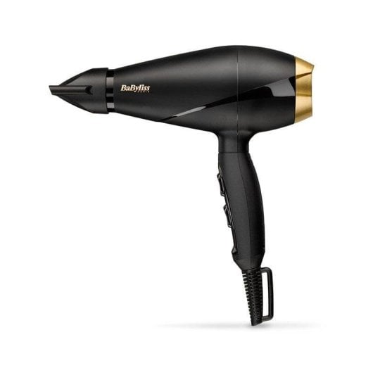 Phon Professionale BaByliss 6704E 2000W 2 Temperature 2 Velocità AC Speed Pro Nero Oro