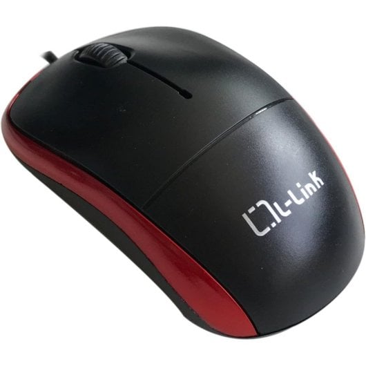 L-Link LL-2080-R Rato USB Preto/Vermelho