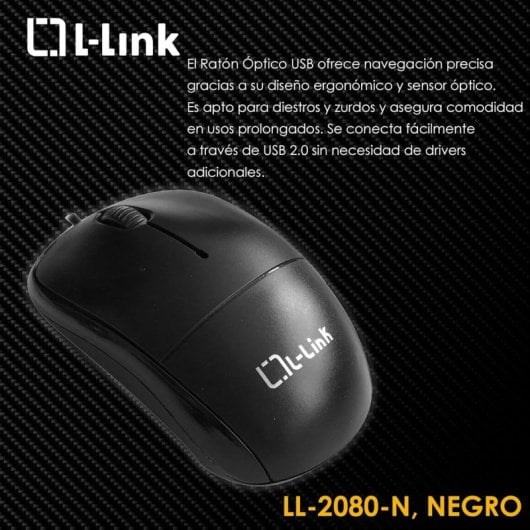 Mouse L-link USB ottico Ll-2080-n