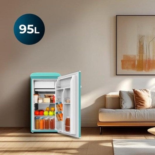Frigorífico Mini Cecotec Bolero CoolMarket TT Origin 95 Defrost 89cm 95L E Verde