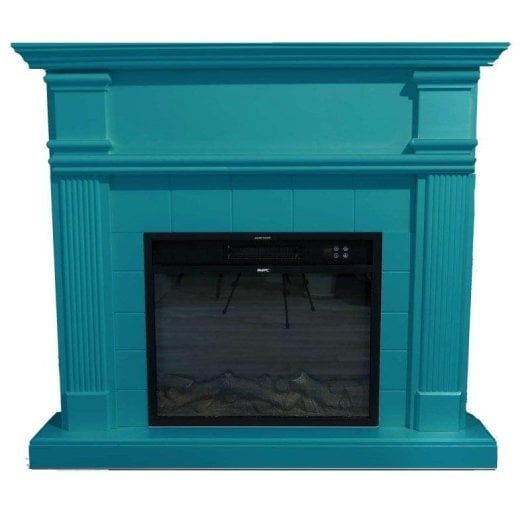 Cheminée Électrique Sined Caldera Sol MDF Turquoise Décoratif