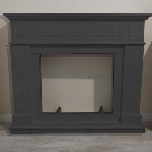 Cheminée Électrique Sined Pienza Gris Foncé Sol MDF Classique