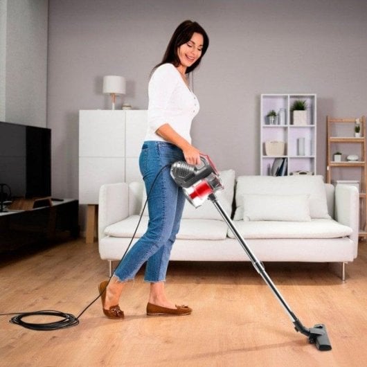 Ufesa Oasis Aspiradora Escoba/Mano con Cable 600W Gris/Roja