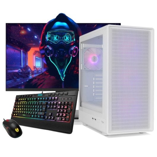 Neo-PC Gaming MC-X7E AMD Ryzen 7 5700G/32GB/1TB SSD/RTX 4060 + Monitor 27" FullHD + Teclado y Ratón