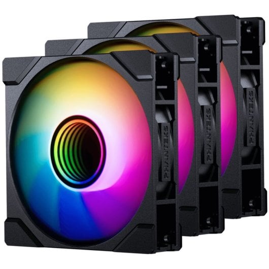 Phanteks M25-120 Gen2 3xkit Argb Fans 120mm Infinity Mirror Reverse Airflow Noir