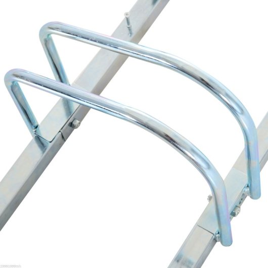 Homcom Aparcamiento Para 3 Bicicletas Soporte Para Aparcar Bicicleta 76x33x27cm