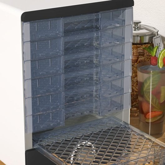 Homcom Deshidratador De Alimentos 350w Con 7 Bandejas Temperatura Ajustable