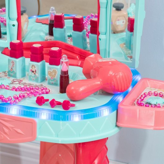 Aiyaplay Tocador De Juguete Para Niñas De +3 Años Con Taburete Espejo 57x34x76cm