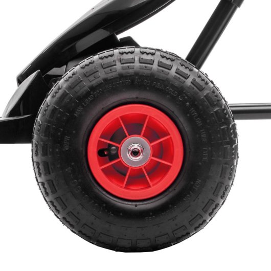 Homcom Go Kart A Pedales Para Niños 5-12 Años Asiento Ajustable 121x58x61cm Rojo