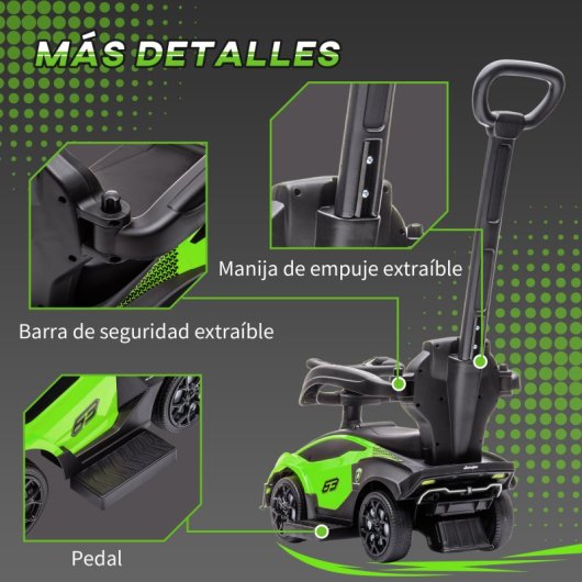 Aiyaplay Carro de Passeio 2-em-1 Lamborghini Verde 12-36 Meses