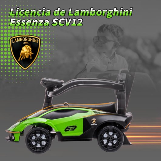 Aiyaplay Carro de Passeio 2-em-1 Lamborghini Verde 12-36 Meses