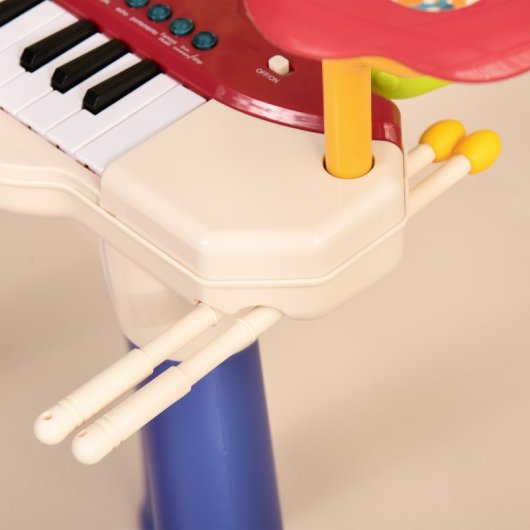 Aiyaplay Piano Electrónico Infantil 2 En 1 De 32 Teclas 74x32,2x71 Cm Multicolor
