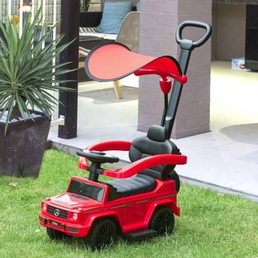 Homcom Correpasillos Para Niños Con Licencia Mercedes G350 85,5x40,5x95 Cm Rojo
