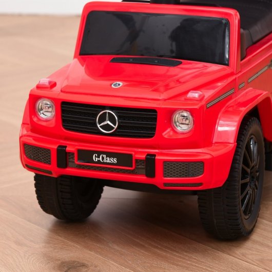 Homcom Correpasillos Para Niños Con Licencia Mercedes G350 85,5x40,5x95 Cm Rojo